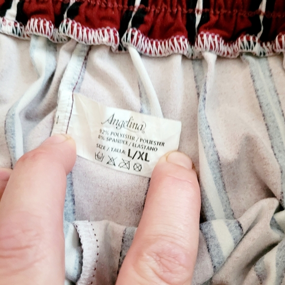 Brick Red striped comfy pants - Picture 10 of 10